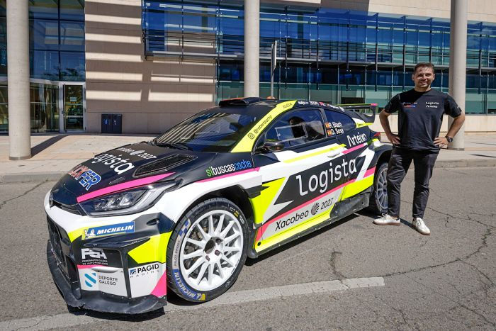 Presentation of the vehicle of Roberto Blach for FIA European Rally Championship new season